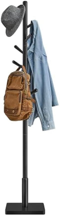 Solid‑Wood Freestanding Adjustable Coat Rack Stand