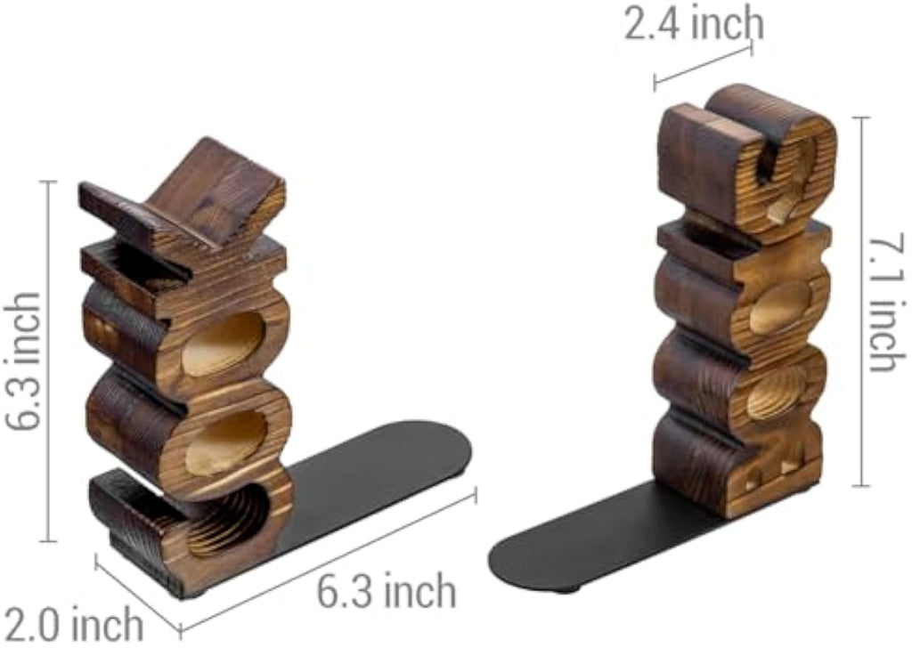 Farmhouse Wooden Kitchen Decorative Bookends