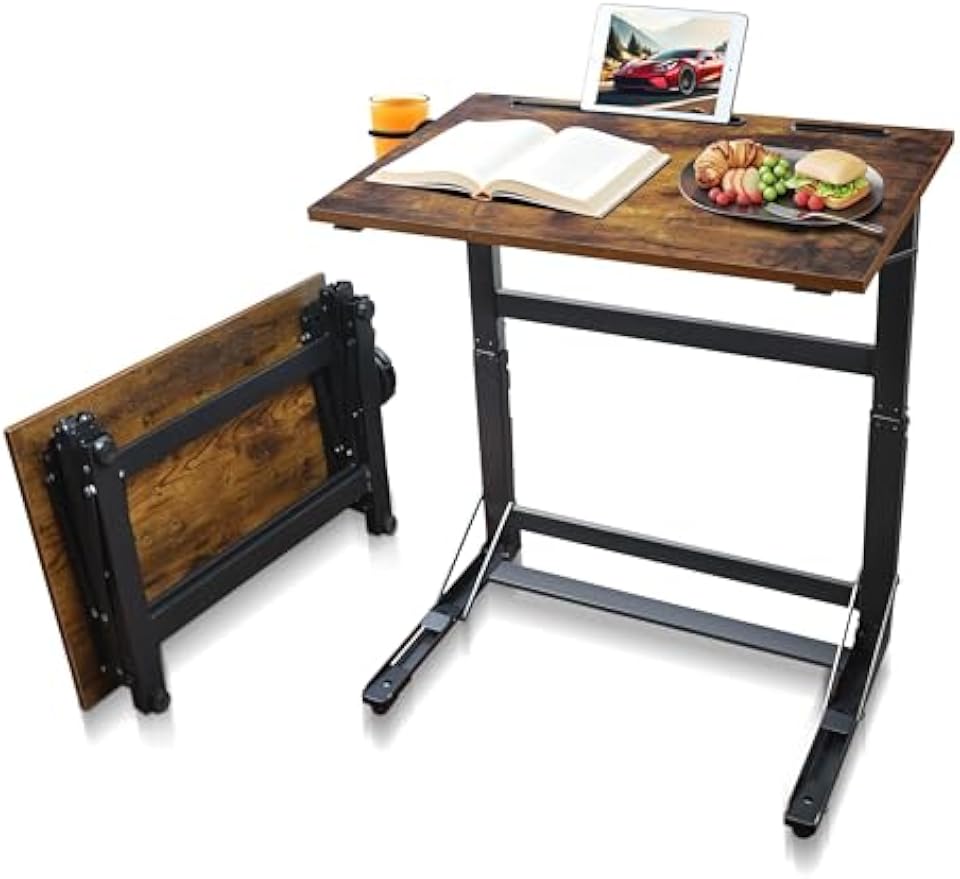 Foldable C‑Shaped Couch Laptop Tray Table