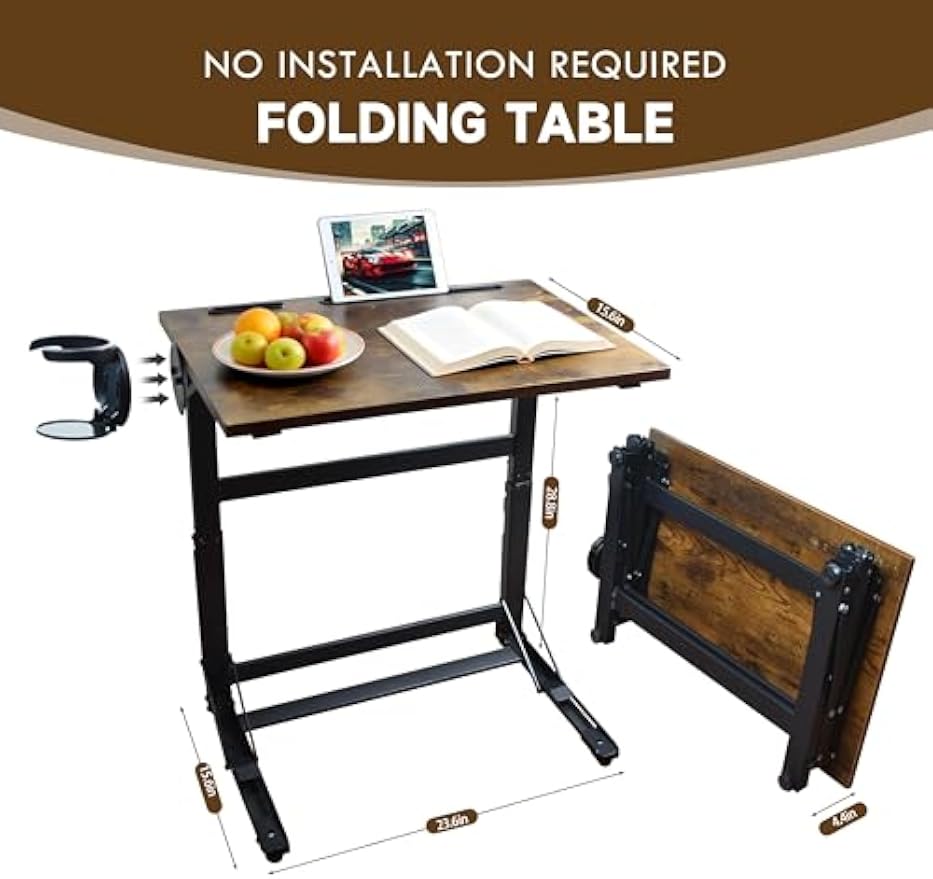 Foldable C‑Shaped Couch Laptop Tray Table
