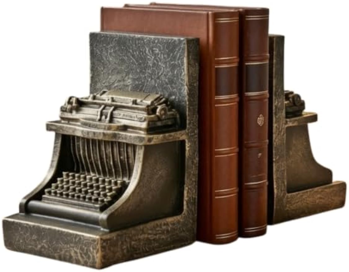 Vintage Typewriter Decorative Industrial Bookends