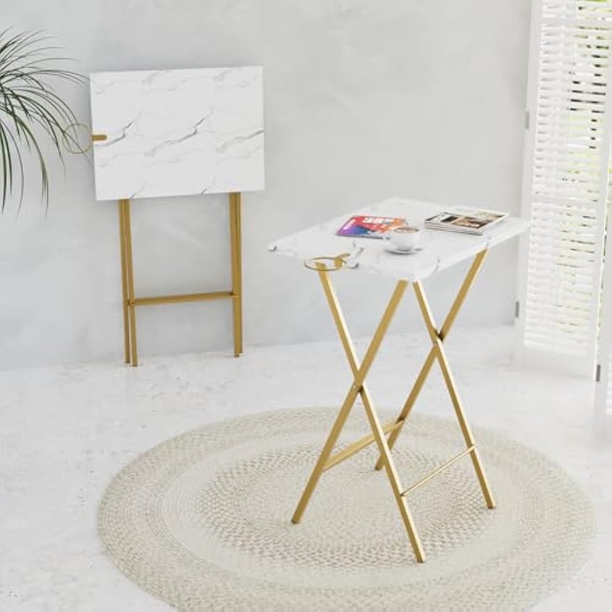 Foldable Portable Couch TV Tray Table Set