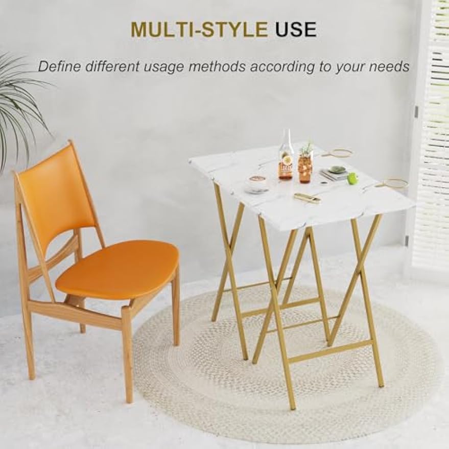 Foldable Portable Couch TV Tray Table Set