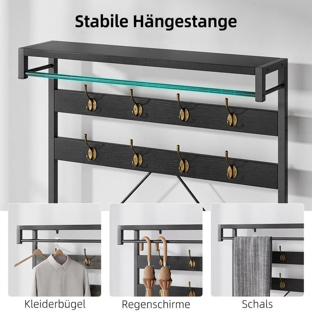 Multifunctional Entryway Hall Tree Storage Bench