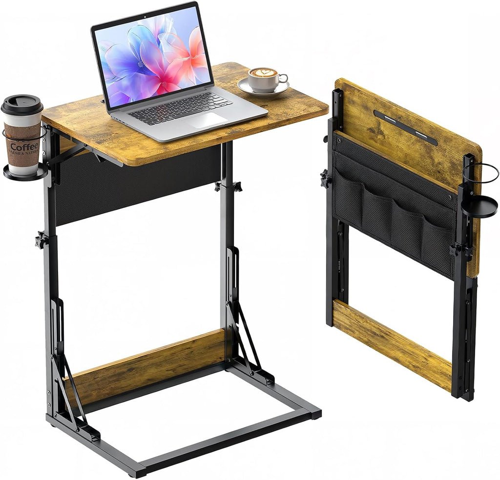 Adjustable Foldable Couch TV Tray Dinner Table