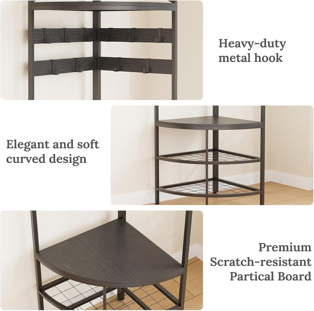 Corner Entryway Hall Tree Storage Bench