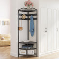Corner Entryway Hall Tree Storage Bench