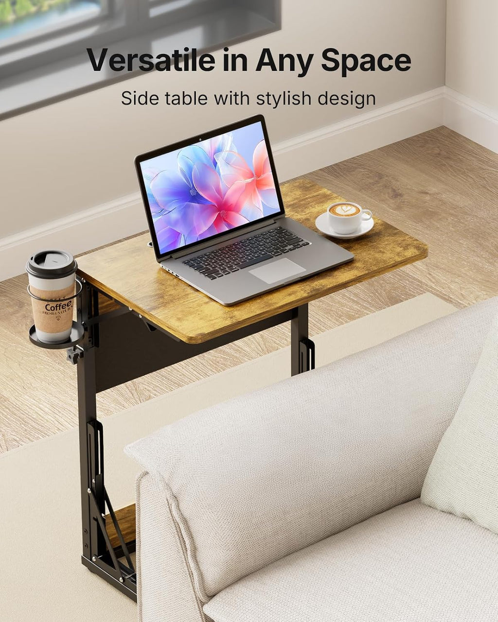 Adjustable Foldable Couch TV Tray Dinner Table