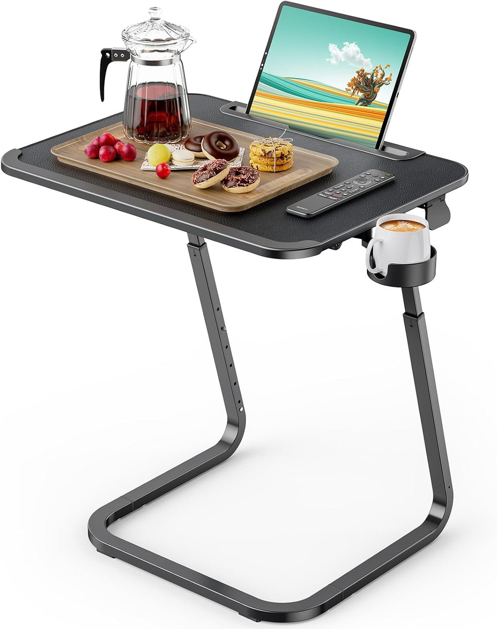 Adjustable Heavy‑Duty Couch TV Tray Table