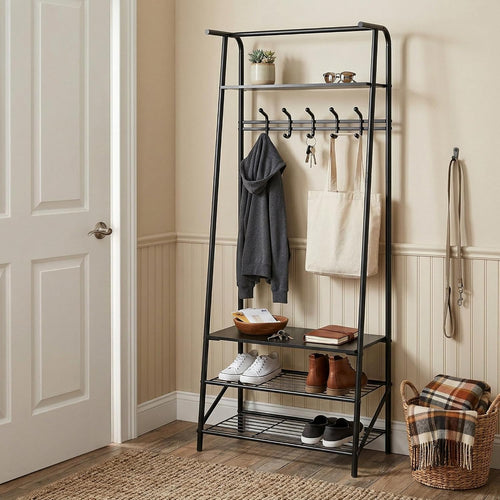 Entryway Hall Tree Coat Shoe Storage Bench