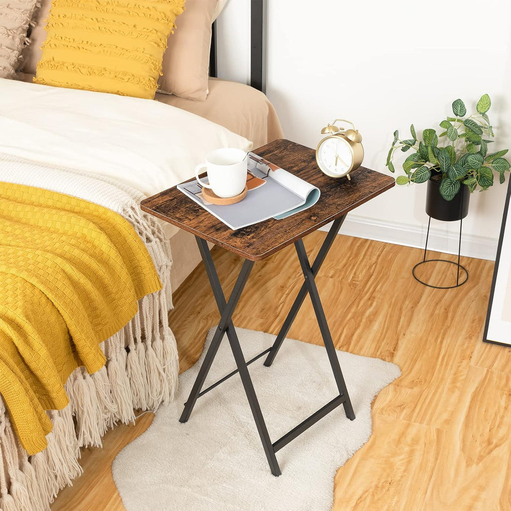 Foldable TV Tray Table Four‑Piece Set
