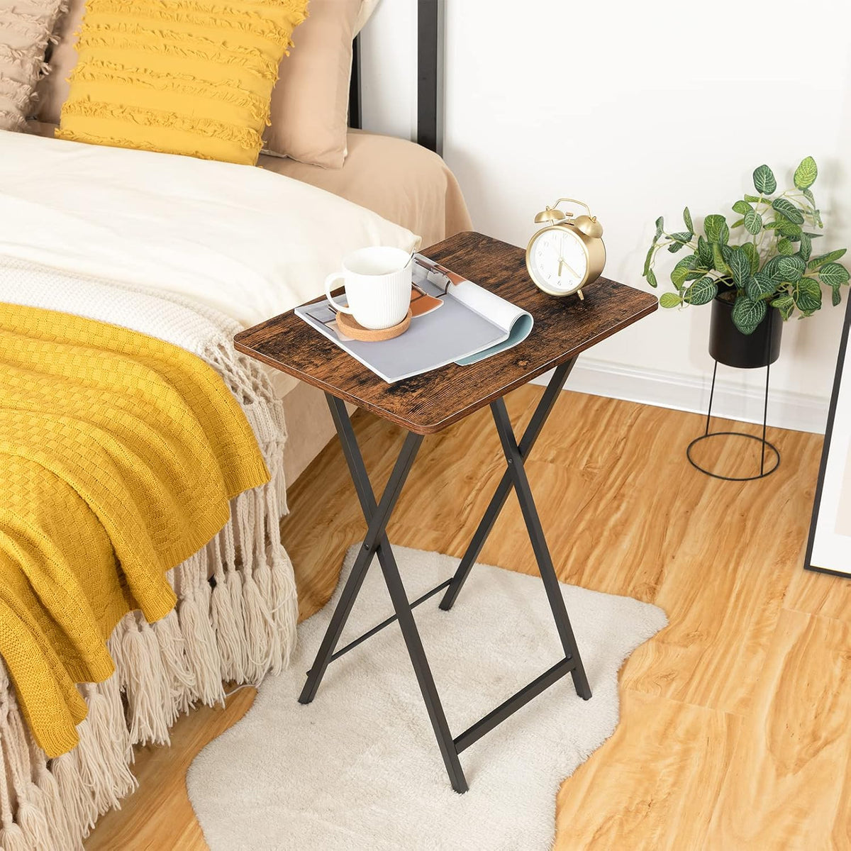 Foldable TV Tray Table Four‑Piece Set