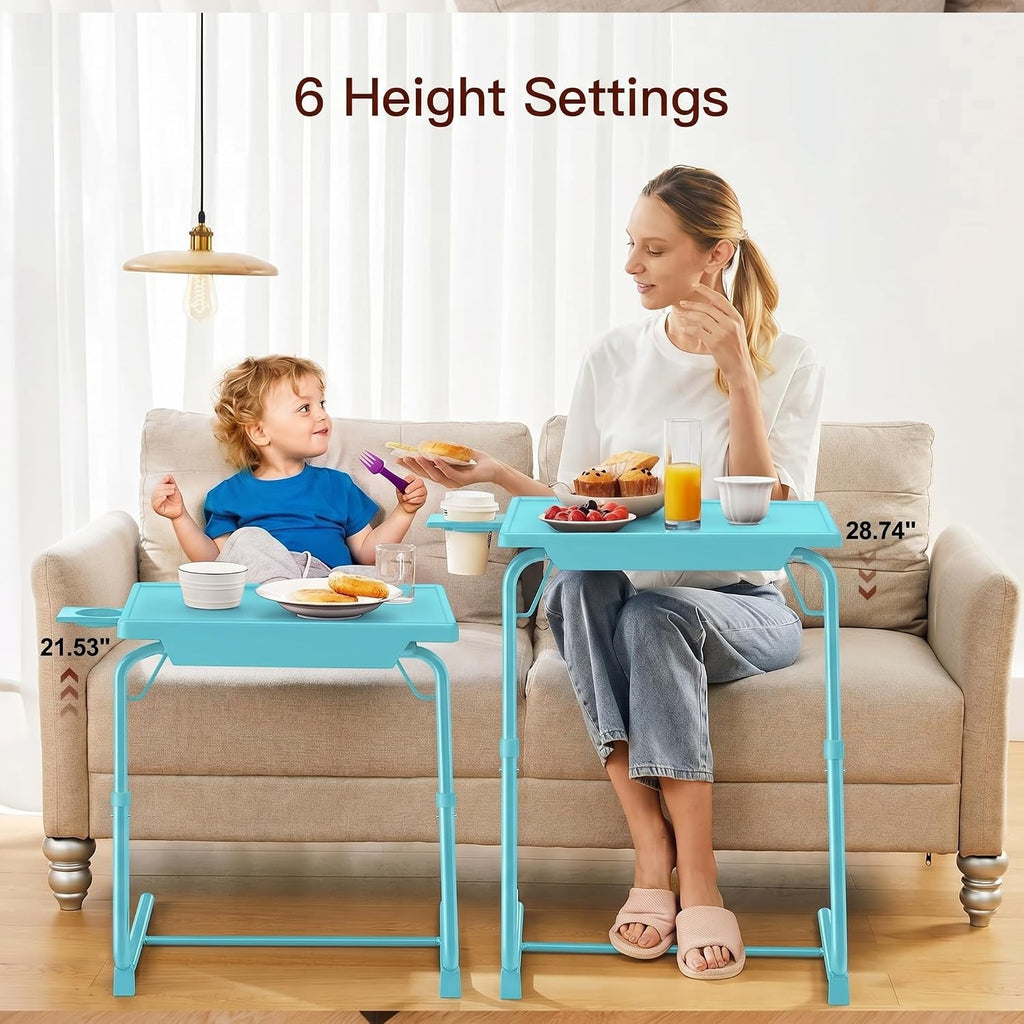 Tilt‑Adjustable Foldable Couch TV Tray Table