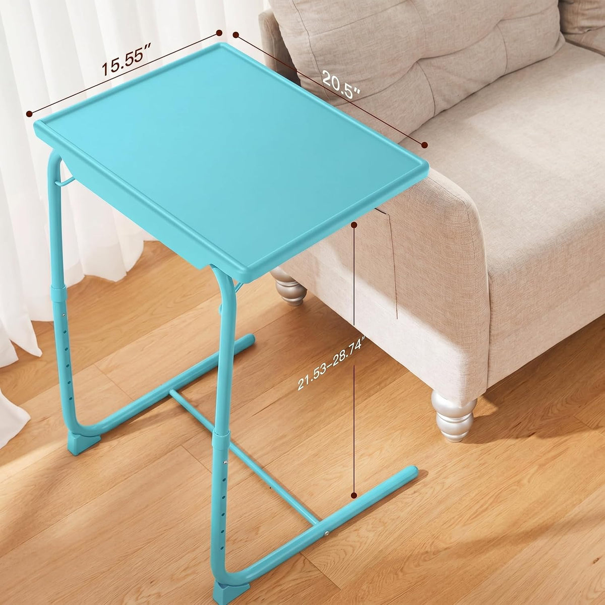Tilt‑Adjustable Foldable Couch TV Tray Table