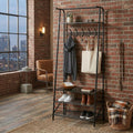 Entryway Hall Tree Coat Shoe Storage Bench